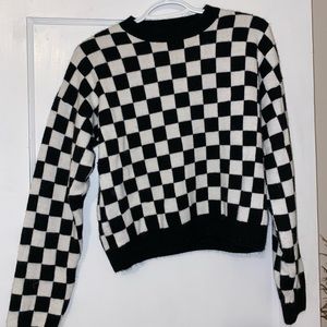 Checkered sweater